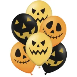 balony-halloweenowe-dynie-pomaranczowy-mix-partypal-12-6-szt