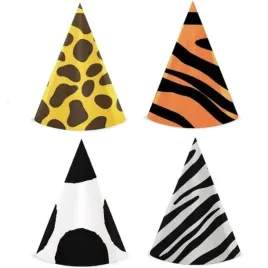 czapeczka-papierowa-urodzinowe-safari-mix-partypal-4-szt