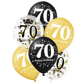 balony-70-urodziny-czarno-zlote-partypal-12-6-szt