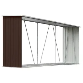 szopa-na-drewno-opalowe-brazowa-330-x-84-x-144-152-cm-stal-ocynkowana