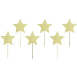 szpilki-drewniane-gwiazdki-zloty-partydeco-115-cm-6-szt