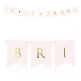 baner-bride-groom-rozowy-jasny-partydeco-155-cm