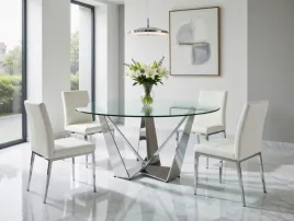 designerski-okragly-stol-blyszczaca-podstawa-o150x75-cm-ct2061r