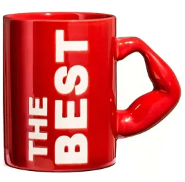 kubek-the-best-umiesniony-czerwony-gadgetmaster-450-ml