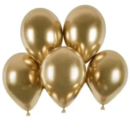 balony-shiny-zloty-chrom-gemar-13-5-szt