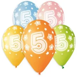 balony-premium-cyfra-5-mix-godan-13-5-szt