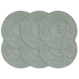 recznie-plecione-podkladki-juta-oliwkowy-zielony-o38-cm-6-szt