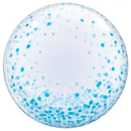balon-foliowy-blekitne-grochy-qualatex-bubbles-24-orb