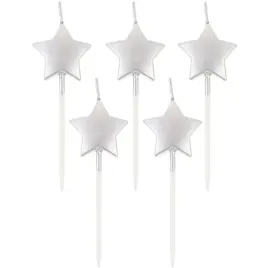 swieczki-pikery-gwiazdki-srebrne-metaliczne-godan-5-szt