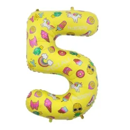 balon-foliowy-cyfra-5-unicorn-party-zolty-godan-31-dgt