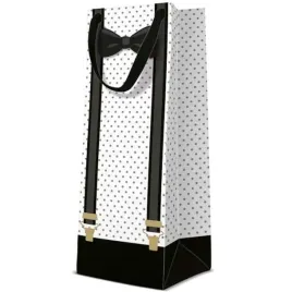 torebka-prezentowa-elegant-bialo-czarna-paw-12x37-cm