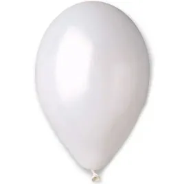 balony-classic-bialy-metalik-gemar-10-100-szt