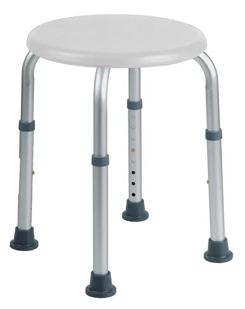 Taboret prysznicowy okrągły 101A regulowany aluminiowy antypoślizgowy 136kg