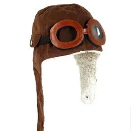 czapka-pilot-brazowy-gadgetmaster
