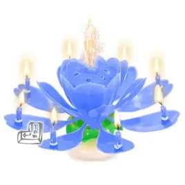 swieczka-kwiatek-grajacy-happy-birthday-niebieska