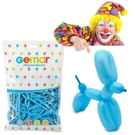 balony-modeliny-classic-260-blekitne-gemar-100-szt