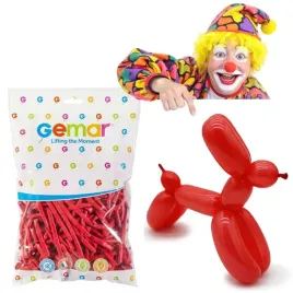 balony-modeliny-classic-260-czerwone-ciemne-gemar-100-szt