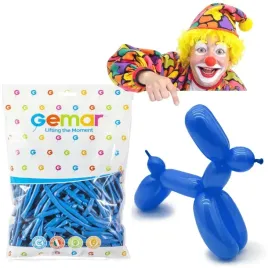 balony-modeliny-classic-260-niebieskie-gemar-100-szt