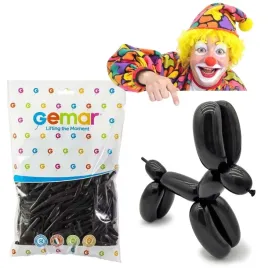 balony-modeliny-classic-260-czarne-gemar-100-szt