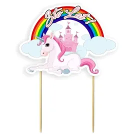 topper-papierowy-jednorozec-sto-lat-16-cm