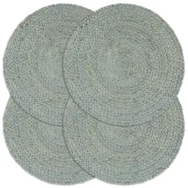 maty-na-stol-4-szt-gladkie-oliwkowe-38-cm-okragle-juta