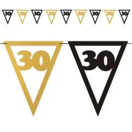 baner-flagi-urodziny-30-czarno-zloty-36-m