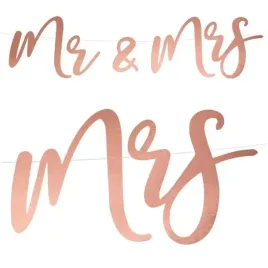 baner-mr-and-mrs-rozowe-zloto-partydeco-68-cm