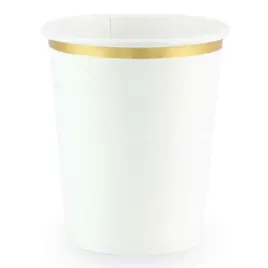 kubeczki-papierowe-gold-ornament-biale-partydeco-260-ml-6-szt