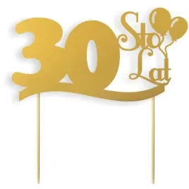 topper-papierowy-30-urodziny-sto-lat-zloty-17-cm