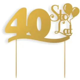 topper-papierowy-40-urodziny-sto-lat-zloty-17-cm