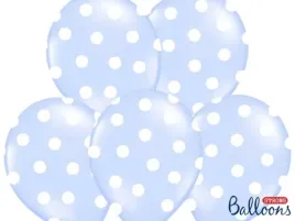 balony-14-kropki-pastel-baby-blue-strong-50-szt