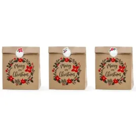 torebki-na-slodycze-merry-little-christmas-kraft-partydeco-3-szt