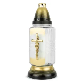 znicz-z-krzyzem-28-cm-zloty-dp737-znicz-szklany-kapliczka-z-wkladem