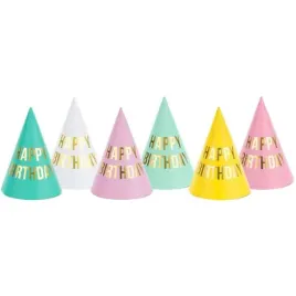 czapeczki-papierowe-happy-birthday-mix-partydeco-6-szt