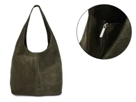 torebka-torba-klasyczna-worek-skorzana-zamsz-naturalny-na-jedno-ucho-khaki