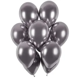 balony-shiny-grafitowy-chrom-gemar-13-50-szt