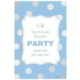 zaproszenia-z-koperta-princess-birthday-blekitne-6-szt