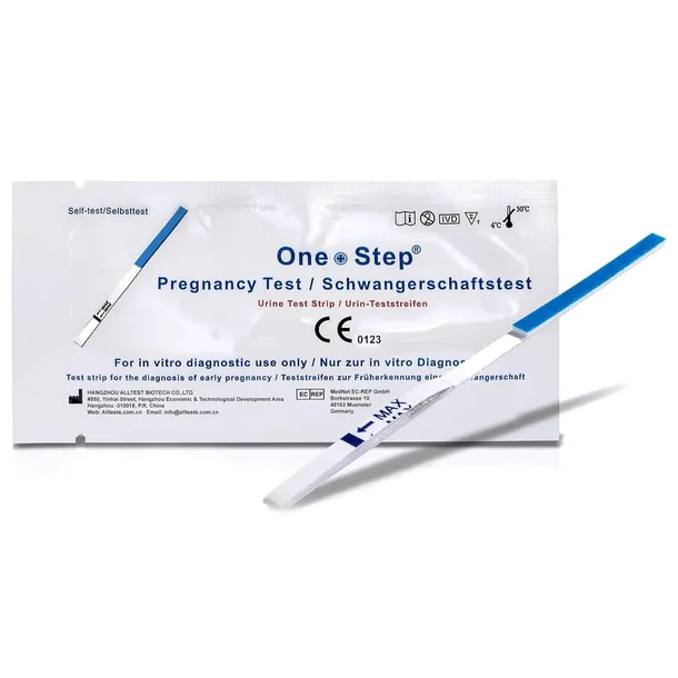 TEST CIĄŻOWY paskowy One+Step ULTRACZUŁY 10mIU/ml 10 szt. PREMIUM