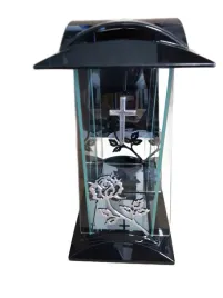 znicz-szklany-kapliczka-azur-roza-srebrno-czarna-duzy-34-cm