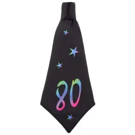 krawat-beauty-and-charm-80-urodziny-czarny-godan-42-cm