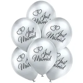 balony-just-married-srebrne-belbal-12-6-szt