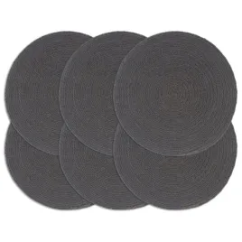 recznie-plecione-podkladki-stolowe-6-szt-ciemnoszare-38-cm-bawelna