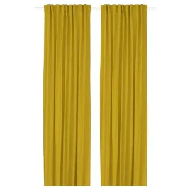zaslona-2-szt-na-tasmie-zolty-145x300-cm-przyciemniajaca-ikea-ginstmott