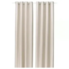 zaslona-2-szt-z-oczkami-bezowy-145x300-cm-przyciemniajaca-ikea-ginstmott