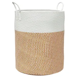 kosz-do-przechowywania-brazowo-bialy-38-x-46-cm