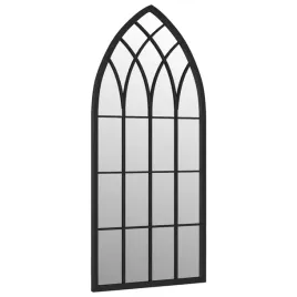 lustro-ogrodowe-czarne-100-x-45-cm-efekt-rdzy-zelazo-szklo