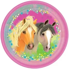 talerzyki-papierowe-pretty-pony-mix-amscan-23-cm-8-szt