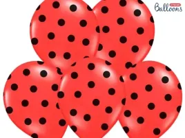balony-kropki-pastel-poppy-red-strong-14-50-szt
