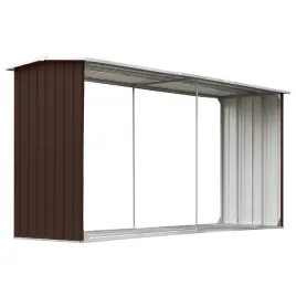 wiata-na-drewno-opalowe-z-galwanizowanej-stali-brazowa-330x92x144-153-c