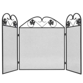 ekran-kominkowy-3-panelowy-zelazo-czarny-102x61-cm-skladany